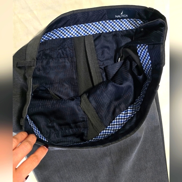 Nautica Men's Dress Pants Gray W34xL30 - Picture 4 of 7